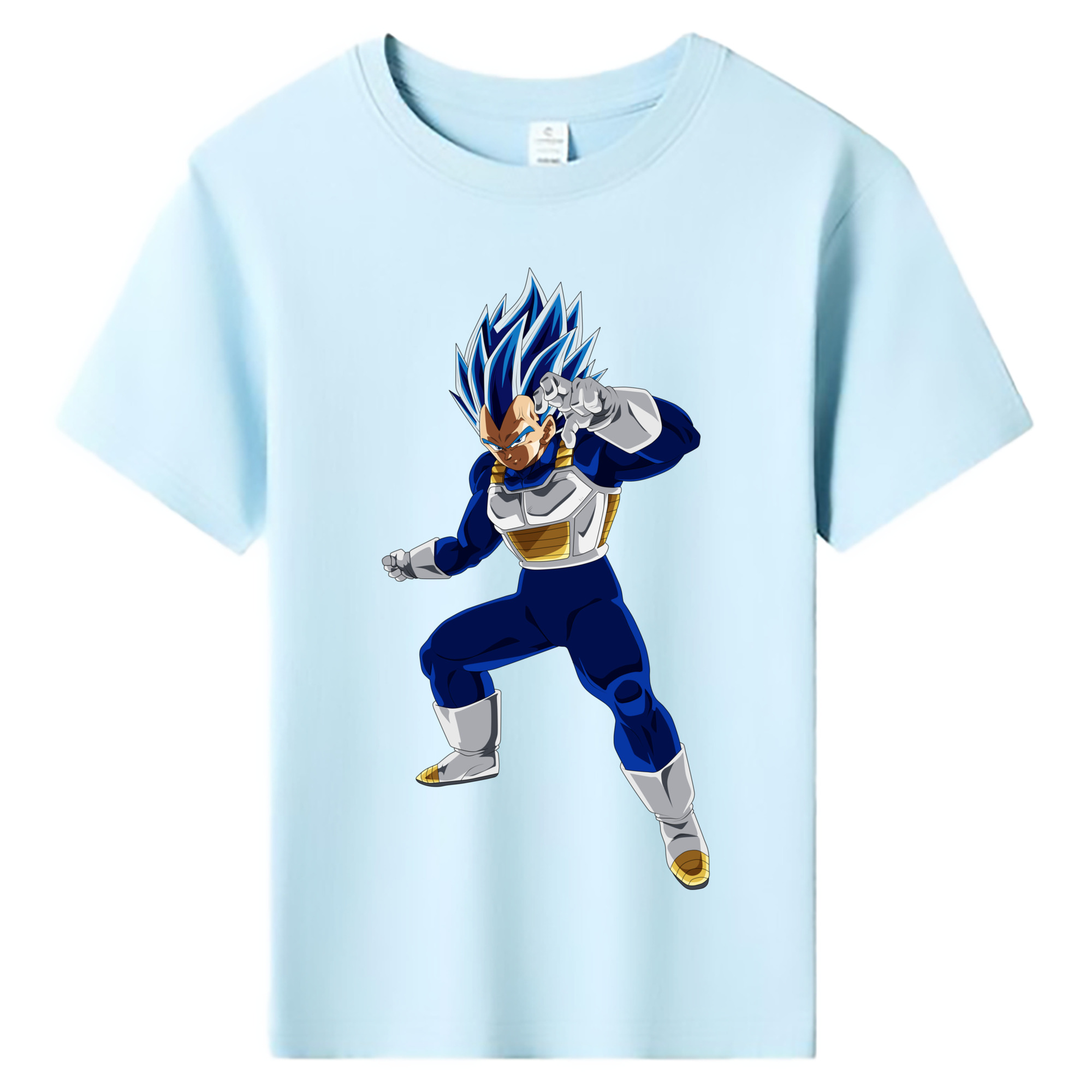 （画像用） ドラゴンボール ベジータ四世（Bejīta Yonsei）DRAGON BALL Vegeta IV 綿100％キッズTシャツ（フロントプリント）